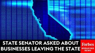 California State Senator Asked About Businesses Leaving The State