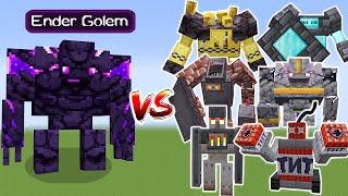 Ender Golem VS All Golems - Minecraft Mob Battle