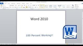 How to download Ms Word 2010- AshPlayz