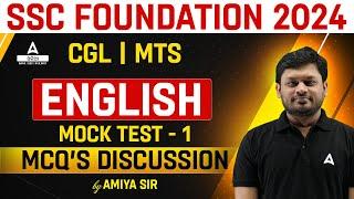 SSC MTS, CGL 2024 | English Class | Mock Test #1 By Amiya Sir