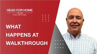 What Happens at Walkthrough - The Head For Home Team of Keller Williams Integrity (Ellicott City,MD)