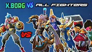 X.BORG VS ALL FIGHTERS | NEW HERO X.BORG VS ALL FIGHTER | MOBILE LEGENDS!!