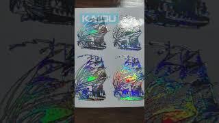 UV dtf laser foil printing effect