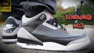 AIR JORDAN 3 "BLACK CEMENT" REIMAGINED REVEIW & ON FEET + SIZING TIPS