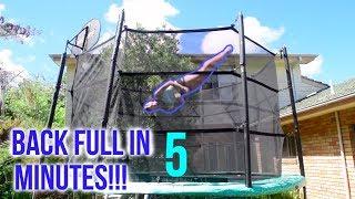 How To Do a BACK FULL on a Trampoline!