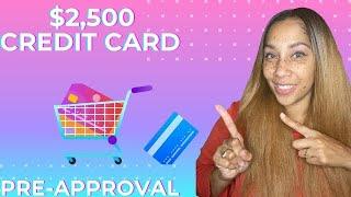 $2,500 Visa Credit Card With Soft Pull Pre-Approval! Using The Shopping Cart Trick!!!