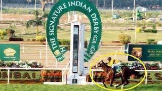 Record Time Be Safe ridden by Suraj Narredu wins The Indian Derby 2015