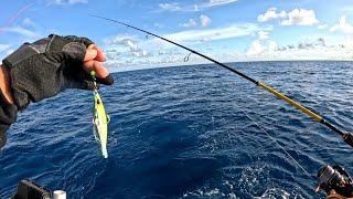 MANCING JIGGING DI LAUT BERAKIT BINTAN LANGSUNG DAPAT TARIKAN IKAN BESAR|| part 4