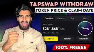 TapSwap Mining Withdrawal , Price Prediction & Claim Update - Solana Based Mining Next Notcoin