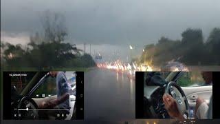 Driver preparation for driving to the city during heavy rain