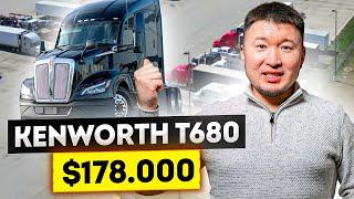 Дальнобой США: Купил новый KENWORTH T680 2025 года за $178,000 – замена VOLVO и FREIGHTLINER?