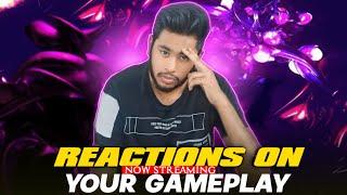Reactions on Your Gameplay||Free Fire Facecam live Stream Telugu️||#chandangaming