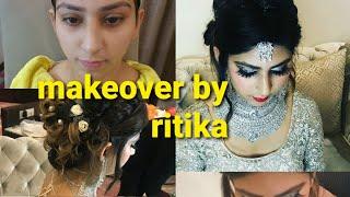 best makeover, makeover by ritika nainta,splitsvilla fame,silver makeover, bun,Indian bridal