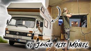 LT 40 Familiencamper Projekt: Die alten Möbel müssen raus! Teil 1