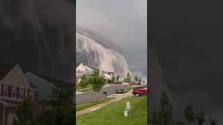 This is a roll cloud, often near the leading edge or gust fronts of thunderstorms 