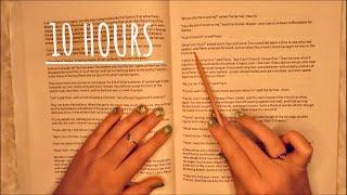 ASMR 10 HOURS INAUDIBLE READING (super clicky whispering, word tracing, page turning)