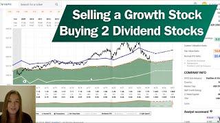 Selling One Growth Stock And Buying Two Dividend Stocks