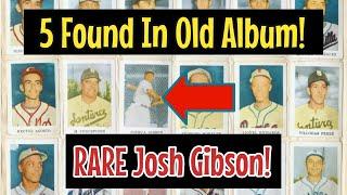 He Found 5 Previously-Undiscovered 1950 Toleteros Josh Gibson Baseball Cards In An Old Album!