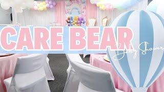 CARE BEAR BABY SHOWER BACKDROP, DECOR + MORE #ShopTheRealDeal