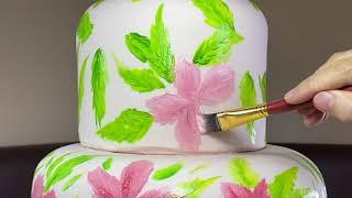 Hand painted cake by Annie Carmona Lim