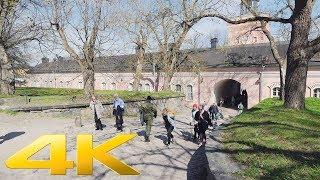 【4K】Walking - Spring walk In Suomenlinna, Helsinki