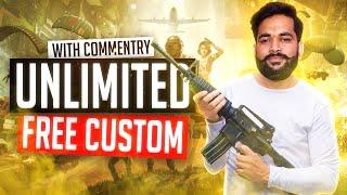 BGMI Unlimited Custom !! With Commentary | BGMI Live Free Custom Room | Gamer Baba