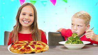 Amelia, Avelina & Akim - Healthy vs Unhealthy food