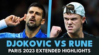 Novak Djokovic vs Holger Rune Electric Battle | Paris 2023 Extended Highlights