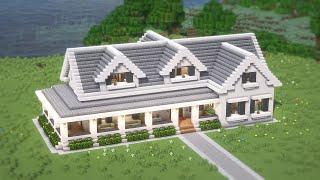 Minecraft: How To Build a Suburban House Tutorial(#9) | 마인크래프트 건축, 전원 주택, 인테리어