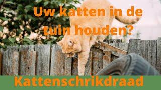 Kattenschrikdraad op schutting en uw katten blijven in de tuin | Schrikdraad Online