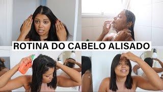 ROTINA DO CABELO ALISADO *Cheia de Truques*