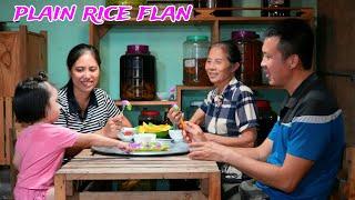 Traditional colorful plain rice flan cake. Can be varied with molasses or fish sauce