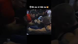 80 kg vs 120 kg || arm wrestling match ||#armwrestling #trending #practice