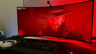 Red Dead Redemption 2 is a GREAT Game on this 2024 OLED UltraWide | LG45GS96QB Gameplay w/ RTX HDR