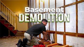 Home Renovation: Basement Demolition Reveal