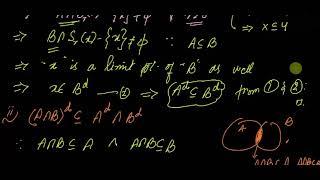 #MTH405 Lecture 38 Part 3 || Set Theoretic Operations of Derived Sets || Virtual University