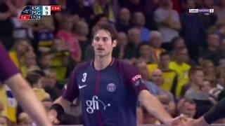 Uwe Gensheimer great roucoulette on penalty PGE Vive Kielce - PSG Handball