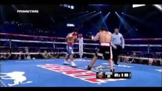 Manny Pacquiao Stepping All Over Juan Manuel Marquez Feet!!!