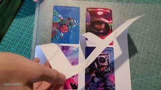 ASMR I Plotter Silhouette CAMEO ~ how to make debit card stickers with a plotter