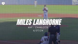 RHP Miles Langhorne '24 | Trenton Thunder | 6/27/24