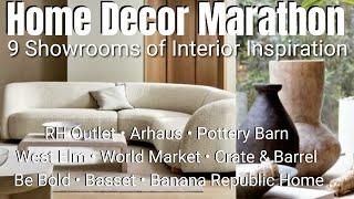Decor & Furniture Inspiration Marathon: RH, Pottery Barn, Arhaus, West Elm, Crate & Barrel