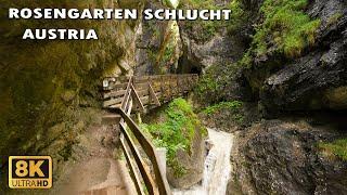 Rosengartenschlucht The Most Beautiful Gorge Walk in Imst Austria 8K