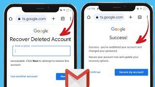 How to Recover a Permanently Deleted Gmail Account 2024 | Deleted Google Account Recovery