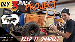 1932 Plymouth/Toyota? 4X4 CHALLENGE - DAY 3 - Mounting Front AXLE