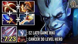 New Farm Style 7.23 Battle Fury Pro Riki Divine Rapier Epic 30 Level Battle vs Full Item Drow Dota 2