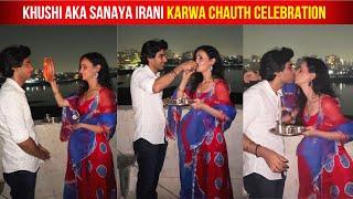 Pregnant Sanaya Irani Karwa Chauth In Sasural With Husband Mohit Sehgal