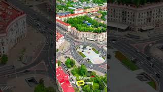 Minsk, Belarus  in 60 seconds! Video by drone in 4k - Flying over Minsk, Belarus