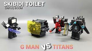 lego skibidi toilet | assemble g man 4.0 | gman vs titans