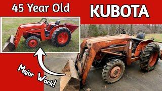 Repairing, Painting and Using an OLD Kubota TRACTOR!