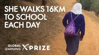 She Walks 16KM to School - Field Notes: Global Learning XPRIZE